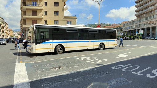 La stazione di partenza in largo Nanollo Piana a Imperia