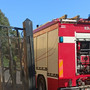 Imperia, incendio di sterpaglie in via Andreoli