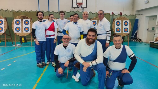Arcieri San Bartolomeo, per la squadra Master maschile primo posto nell'Arco nudo (foto)