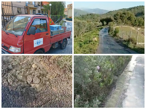 Imperia, cronica perdita d’acqua a Panegai. Residenti e agricoltori: “Porre fine a questo spreco” (foto e video)