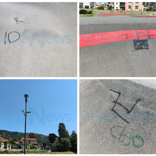 Imperia: nuovamente vandalizzata la pista di 'Pump track' del parco di Castelvecchio (Foto)