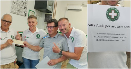 Acquisto sede della Croce Bianca, il primo 'mattoncino' lo posa il Club Marathon Acquisto sede della Croce Bianca, il primo 'mattoncino' lo posa il Club Marathon