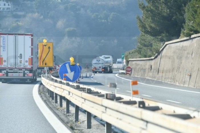 Tutti i cantieri attivi sull'Autostrada tra Savona ed il Confine di Stato tra il 10 ed il 16 dicembre