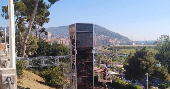 Imperia, a conclusione i lavori del nuovo ascensore verticale Imperia, a conclusione i lavori del nuovo ascensore verticale