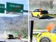 Mini Cabrio a fuoco sull'A10 poco prima dell'uscita di Feglino (video) Mini Cabrio a fuoco sull'A10 poco prima dell'uscita di Feglino (video)
