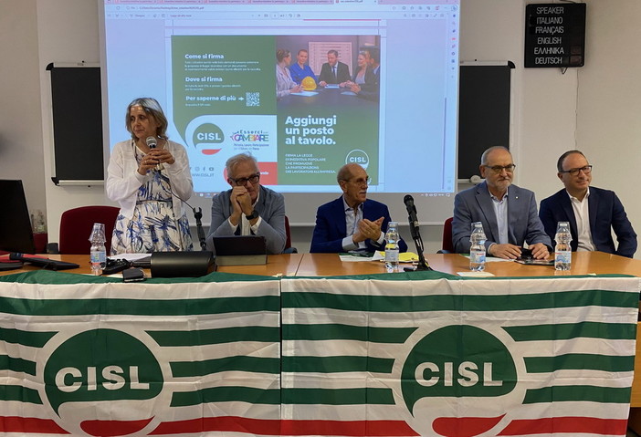 Avviata da Cisl Imperia raccolta firme su proposta di legge per partecipazione dei lavoratori alla gestione delle aziende