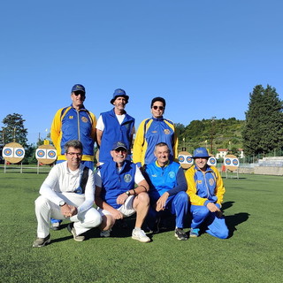 Gli arcieri San Bartolomeo alla gara di tiro con l'arco 25+18 di Sant' Olcese