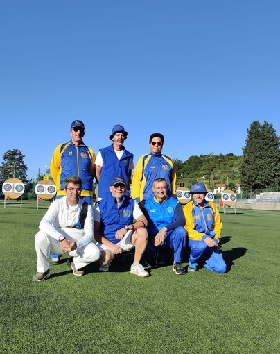 Gli arcieri San Bartolomeo alla gara di tiro con l'arco 25+18 di Sant' Olcese