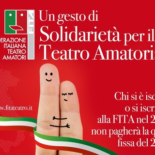 Coronavirus, bonus di solidarietà alle compagnie teatrali, il gesto della Federazione Italiana Teatro Amatori