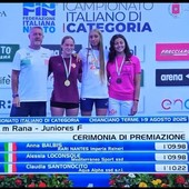ULTIMA ORA. Anna Balbis campionessa italiana nei 100 rana Junior:  straordinario oro per l’atleta della Rari Nantes Raineri Imperia