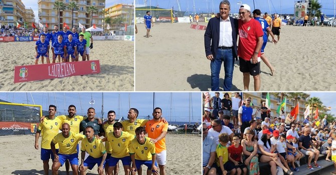 Italia-Brasile, è finale al Lauretana Beach Soccer Tour di San Bartolomeo al Mare Italia-Brasile, è finale al Lauretana Beach Soccer Tour di San Bartolomeo al Mare