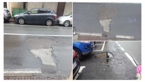 &quot;Buche? No voragini!&quot;, via Nazionale a Castelvecchio sembra un campo minato