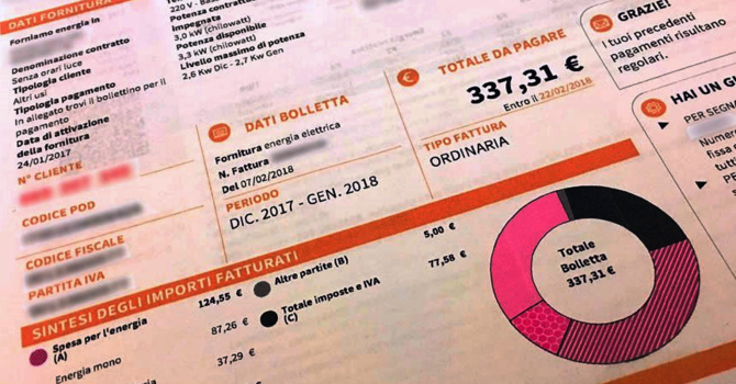 Imperia, dopo il caro carburante arriva il caro energia: bollette in aumento del 52,1% Imperia, dopo il caro carburante arriva il caro energia: bollette in aumento del 52,1%