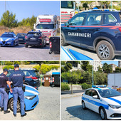 Blitz interforze al parcheggio adiacente del Parco Urbano: controlli serrati a veicoli e mezzi pesanti parcheggiati