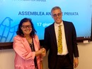 Passaggio di consegne tra barbara Amerio e Luciano Tesorini Passaggio di consegne tra barbara Amerio e Luciano Tesorini
