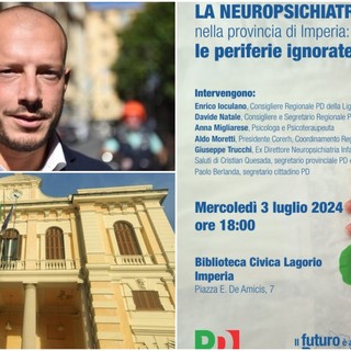 "La neuropsichiatria in Provincia di Imperia", il convegno del Partito Democratico alla biblioteca Lagorio "La neuropsichiatria in Provincia di Imperia", il convegno del Partito Democratico alla biblioteca Lagorio