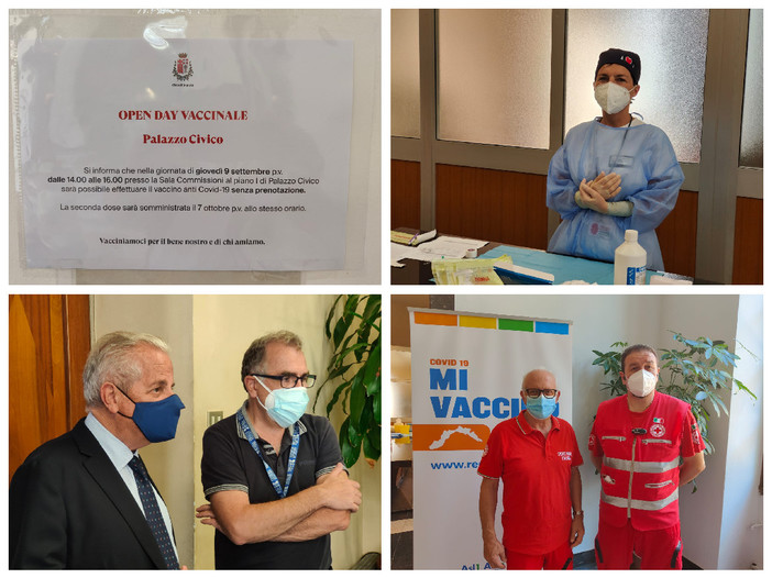Imperia, open day in Comune riservato ai dipendenti e alle loro famiglie. Scajola: "L'obiettivo è 'vacciniamoci tutti'" (foto e video) Imperia, open day in Comune riservato ai dipendenti e alle loro famiglie. Scajola: "L'obiettivo è 'vacciniamoci tutti'" (foto e video)
