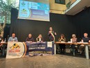 Un momento della conferenza stampa Un momento della conferenza stampa