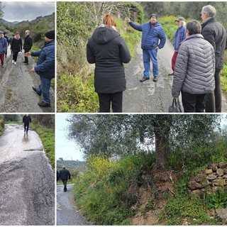 Imperia, il sopralluogo dell'assessore Gaggero a Montegrazie insieme ai residenti Imperia, il sopralluogo dell'assessore Gaggero a Montegrazie insieme ai residenti