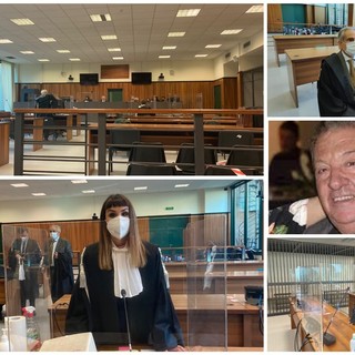 Imperia, iniziato il processo per l'omicidio di Luciano Amoretti. Il legale Bona: "Bonturi dovrà pagare, ma deve avere una pena giusta" (foto e video)