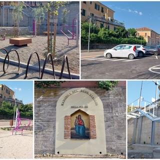 Imperia, un'area fitness e parcheggi gratuiti concludono la ciclabile nella zona dell’ex stazione ferroviaria di Oneglia (foto)