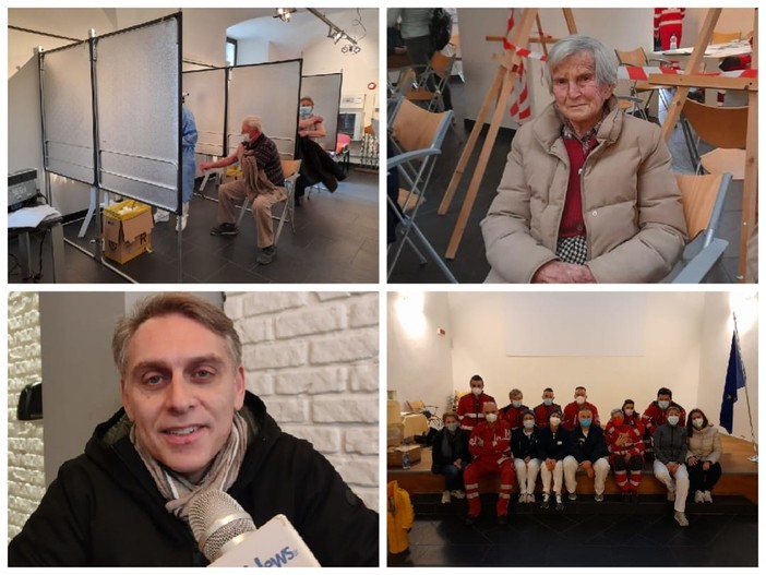 Pieve di Teco, conclusa la vaccinazione degli over 80 della Valle Arroscia. Alessandri lancia una proposta: "Pronti a replicare anche con gli over 70, la 'macchina' è efficiente e collaudata" (foto)