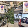 Blitz della polizia locale, rimosse un centinaio di biciclette dalla ciclabile Blitz della polizia locale, rimosse un centinaio di biciclette dalla ciclabile