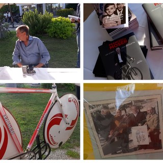 Francesco Moser e Faustino Coppi a Marina degli Aregai per "Pedala con il campione" (foto e video)