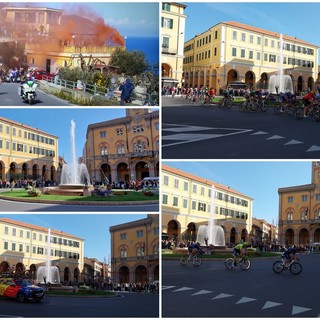 In tantissimi, tifosi e curiosi, a Imperia per il passaggio della Milano-Sanremo  (foto e video)