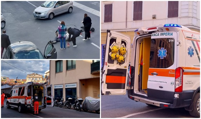 Imperia, travolto da un'auto in monopattino: in ospedale un uomo di 62 anni