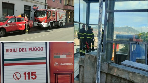 Imperia, coppia di anziani rimasta intrappolata nell'ascensore di Borgo Marina (foto)