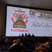 La Corazzata Potëmkin in cineconcerto al 'Centrale' di Imperia: ovazione per un omaggio alla storia