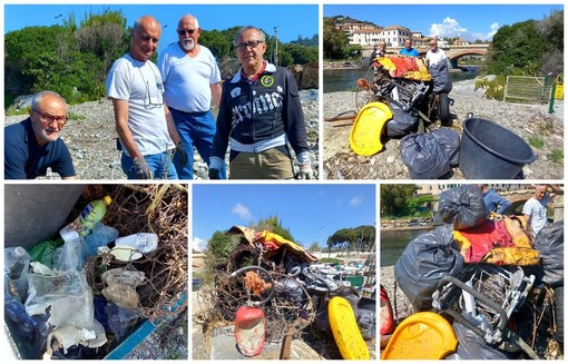 Imperia, il circolo giovanile Borgo Prino al lavoro per ripulire la spiaggia