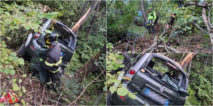 AGGIORNAMENTO. Auto precipitata in un burrone a Monesi: conducente illeso, due persone in ospedale AGGIORNAMENTO. Auto precipitata in un burrone a Monesi: conducente illeso, due persone in ospedale