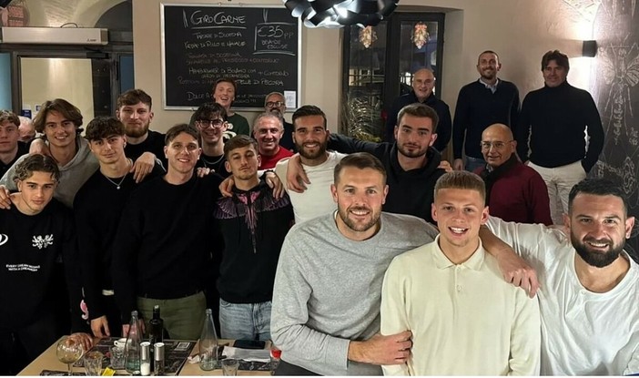 Cena di Natale per l’Imperia Calcio tra sorrisi e interrogativi sul futuro