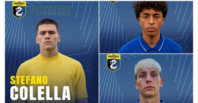 Imperia Calcio, tre nuovi giovani rinforzi per la rosa nerazzurra