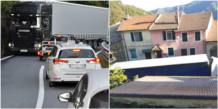 Statale 28 off limits ai tir, ma ma molti camionisti continuano a transitare Statale 28 off limits ai tir, ma ma molti camionisti continuano a transitare