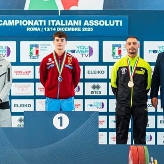 Sollevamento pesi: il dianese Christian Di Maria conquista l'argento agli Assoluti