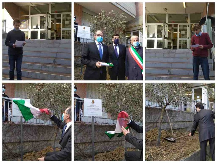 Imperia: una pianta d'ulivo per ricordare il funzionario di polizia Giovanni Palatucci (foto e video) Imperia: una pianta d'ulivo per ricordare il funzionario di polizia Giovanni Palatucci (foto e video)