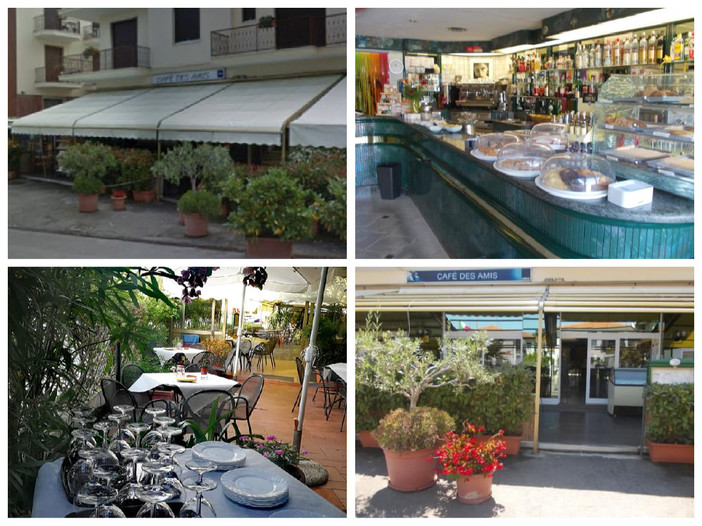 Diano Marina, chiude dopo 39 anni lo storico 'Cafè des Amis', il saluto dei titolari: "Grazie a tutti i clienti per questa meravigliosa avventura" Diano Marina, chiude dopo 39 anni lo storico 'Cafè des Amis', il saluto dei titolari: "Grazie a tutti i clienti per questa meravigliosa avventura"