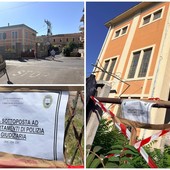Diano Marina, la polizia locale interviene all'ex sottostazione Diano Marina, la polizia locale interviene all'ex sottostazione