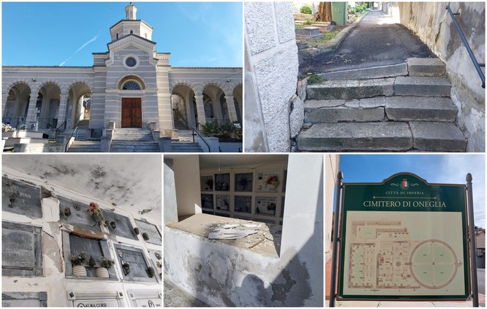 Gradini pericolanti e pareti fatiscenti, sos per i cimiteri di Imperia Gradini pericolanti e pareti fatiscenti, sos per i cimiteri di Imperia