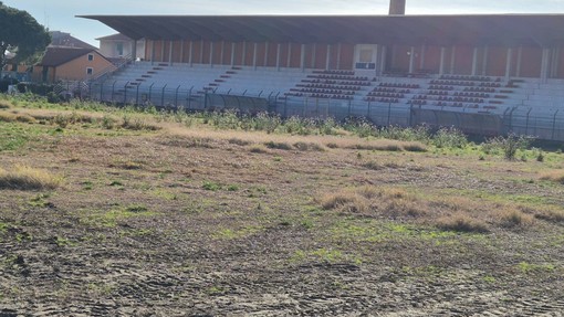 Cominciano i lavori allo stadio &quot;Ciccione&quot;, manto erboso rimesso a nuovo