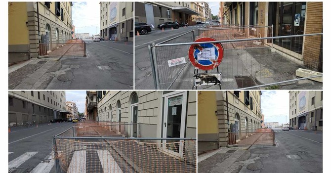 Pista ciclabile a pettine in via Schiva, partiti i lavori: cambiano viabilità e parcheggi Pista ciclabile a pettine in via Schiva, partiti i lavori: cambiano viabilità e parcheggi