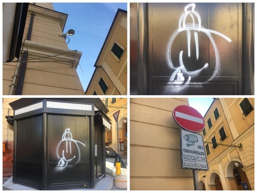 Imperia, vandalizzata la nuova edicola in piazza Dante: si indaga attraverso le immagini della videosorveglianza (Foto)