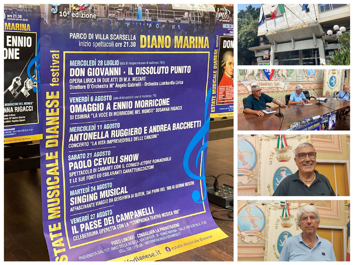 Diano Marina, cultura e spettacoli nella città degli aranci con l'evento 'Estate musicale dianese festival' (Foto e Video)