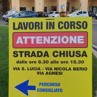 Lavori in corso, modifiche alla viabilità nel centro di Oneglia