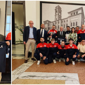 FUTSAL. Caramagna in Serie B: squadra e staff tecnico ricevuti a Palazzo civico dal sindaco Scajola FUTSAL. Caramagna in Serie B: squadra e staff tecnico ricevuti a Palazzo civico dal sindaco Scajola