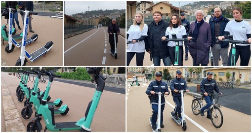 Imperia, prende il via il nuovo servizio di monopattini e bici elettriche (foto e video)