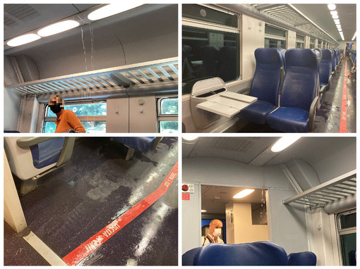 'Docce' e gavettoni inclusi nel biglietto: odissea sul treno Genova-Ventimiglia (foto e video)